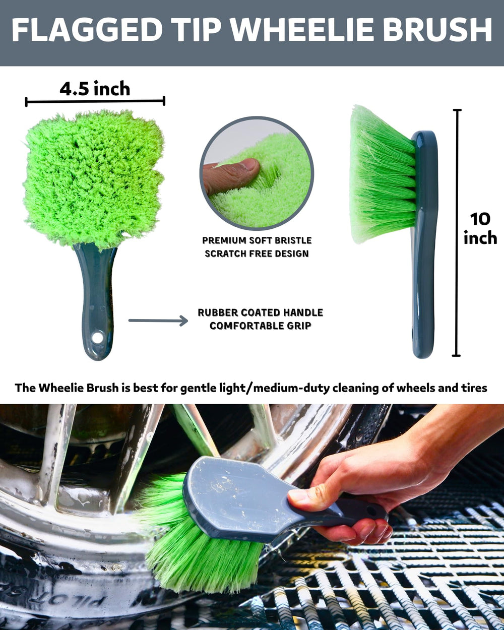 oesee wheelie mitt provides plush, scratch-free wiping for rims and tires.