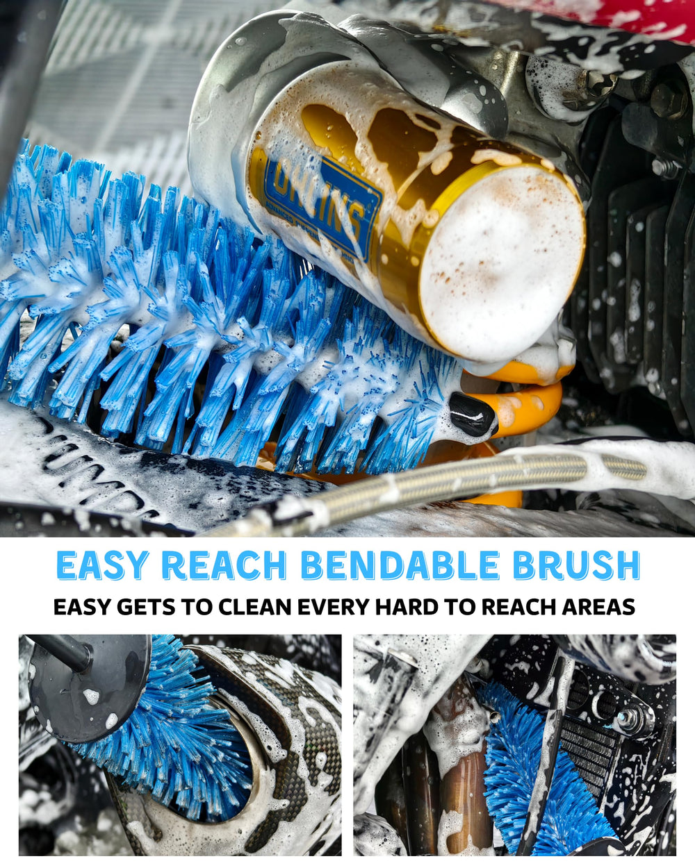 Oesee Wool Wash Mitt provides plush, safe contact for paint and chrome.