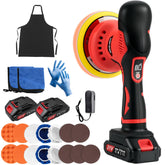 Ofeace cordless car buffer polisher with a 6-inch pad for smooth detailing and scratch removal.