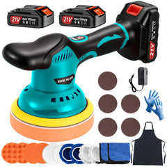 Ofeace cordless buffer polisher kit with 9mm orbit for smooth paint correction.