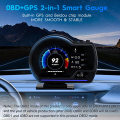 Ofeace HUD gauge dashboard reading shows real-time speed and RPM at a glance