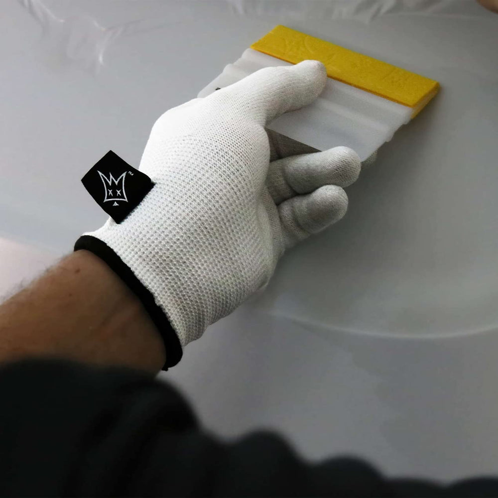 Off-Wrap Squeegees glide smoothly across vinyl for a clean finish.