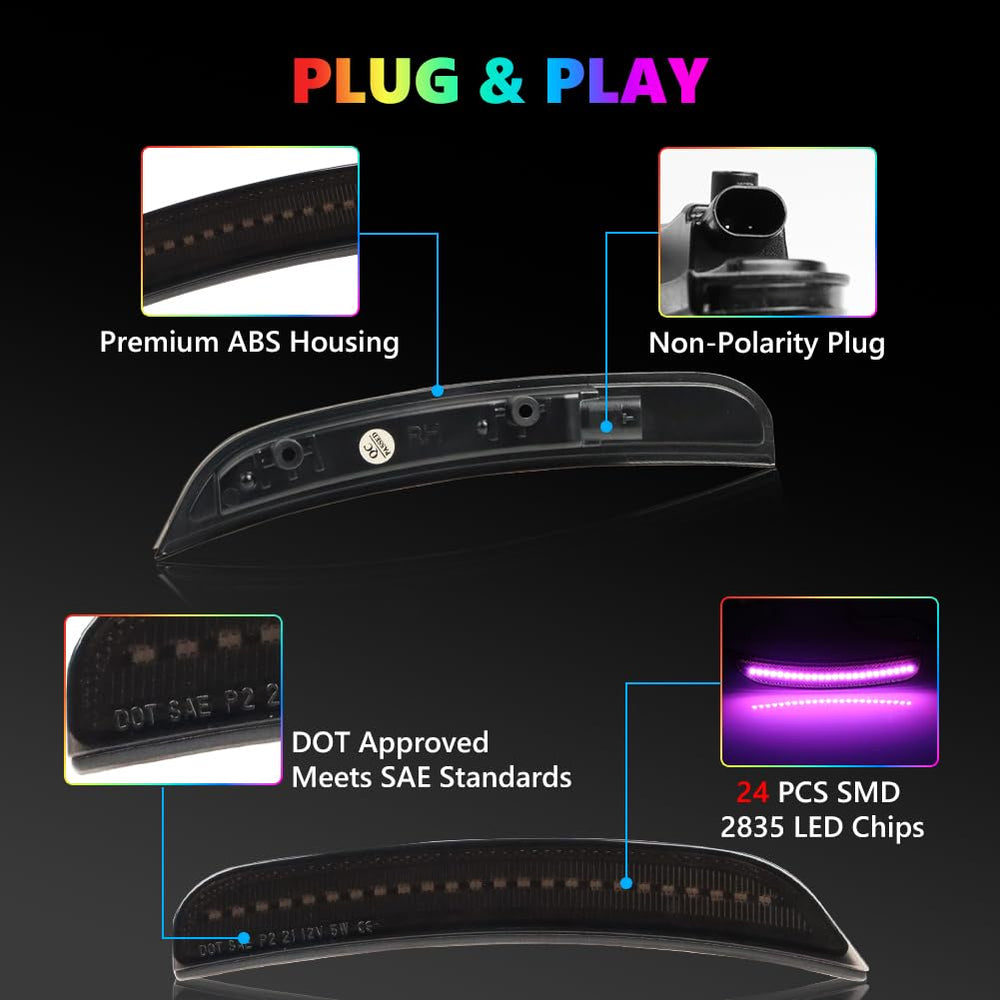 OFFKAT IP67 weatherproof RGB side marker ensures durability