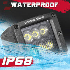 OFFROADTOWN LED Cubes aluminum housing emphasizing durability