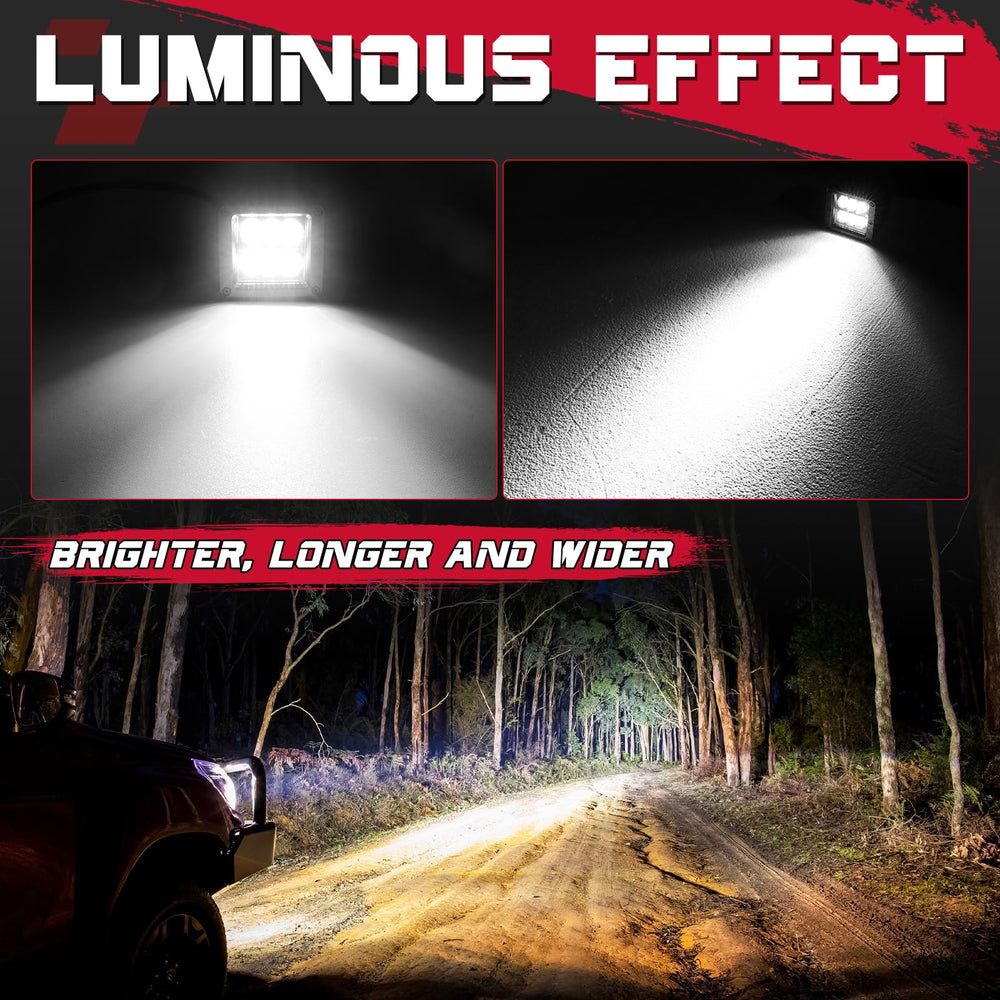 OFFROADTOWN LED Cubes compatibility with 9-30V vehicles for broad installation