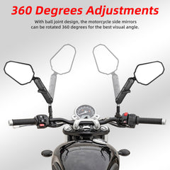 OFIG Adventure mirrors with 360-degree adjustability for precise angle.