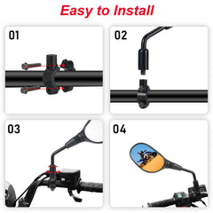 OFIG ATV mirrors all-terrain compatibility covers ATV, motorcycle, snowmobile uses