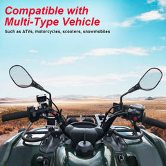 OFIG ATV mirrors clamps for 7/8 handlebar provide reliable fit