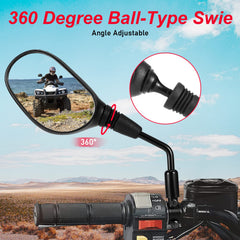 OFIG ATV mirrors rubber protective sleeve shields connectors from rain and dirt