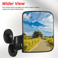 OFIG convex mirror expands view, reducing blind spots during operation.