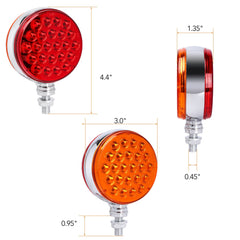 OGATOO 48-led trailer light closeup showing LEDs and waterproof seal