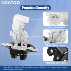 OGATOO anti-theft mechanism enhances rear hatch security during daily use.