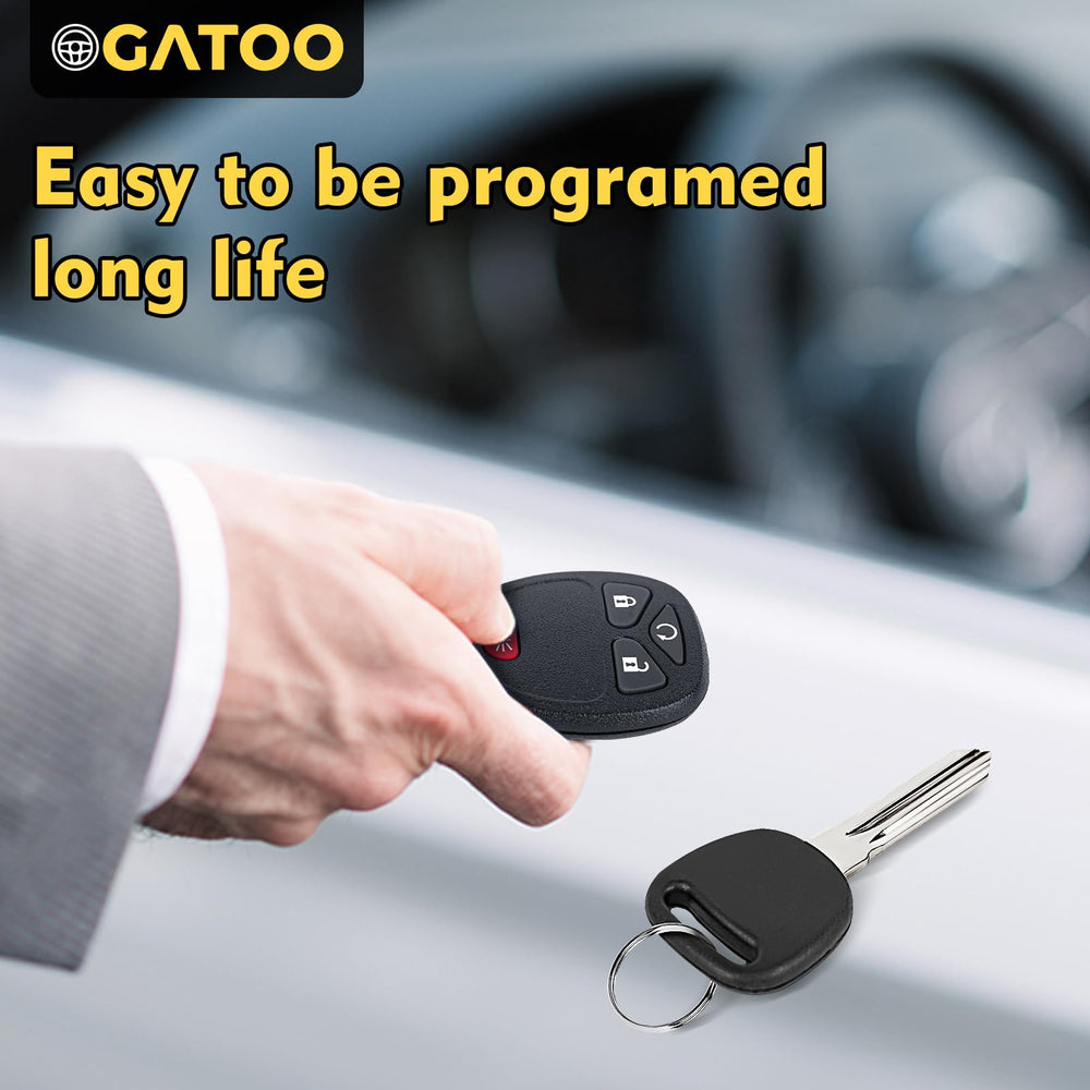 OGATOO key fob remote with 12-month warranty label visible
