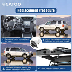 OGATOO sturdy latch assembly restores normal trunk lock function.