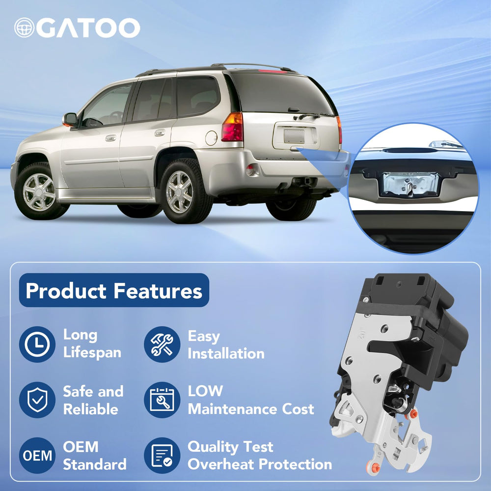OGATOO tailgate hatch latch front face demonstrates OEM-style fit and reliable sealing.