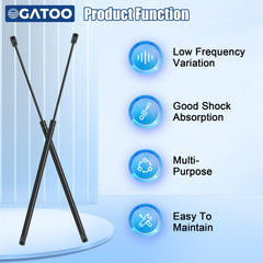 OGATOO hood gas shock assembly, two extendable units for quick install