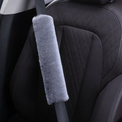 Multiuse wool seatbelt pad suitable for handbags or luggage straps