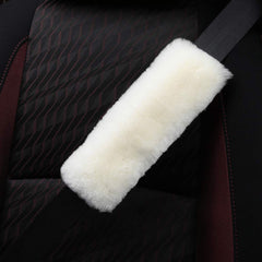 OGLAND seatbelt pad cream white, protects shoulders on daily commutes