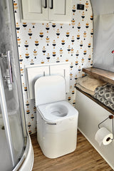 OGO Origin tiny home and marine toilet fits compact bathroom layouts
