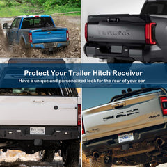 OGYE 2-inch hitch cover shields receiver from snow, rain, and debris.