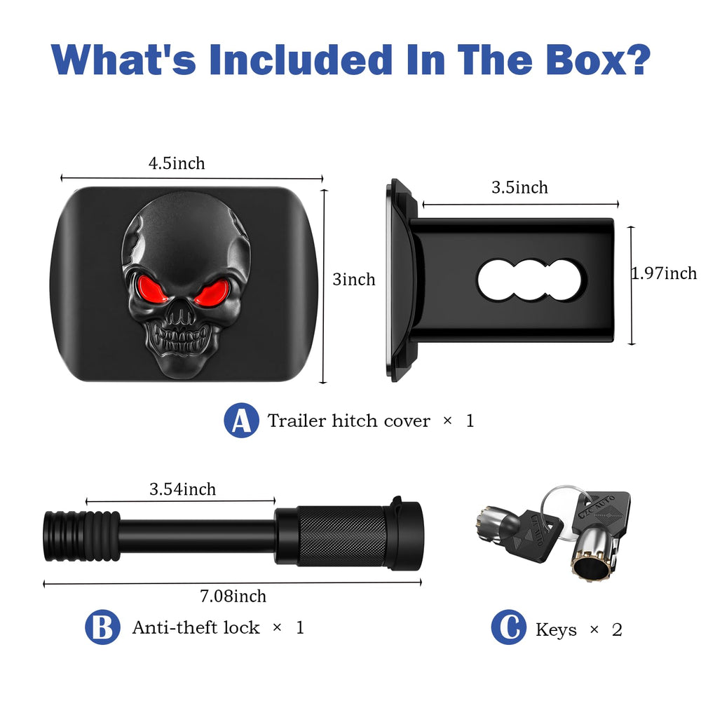 Two-key trailer lock provides quick security when leaving a trailer unattended.