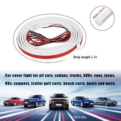 Ohleats hood light strip white mode enhances night visibility for safe driving