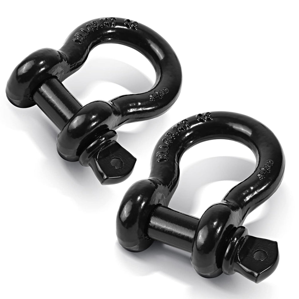 Ohuhu D Ring Shackles 3/4 inch front bumper mount for off-road recovery