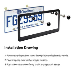 Ohuhu frame installed on a car, demonstrating a fast mounting process.