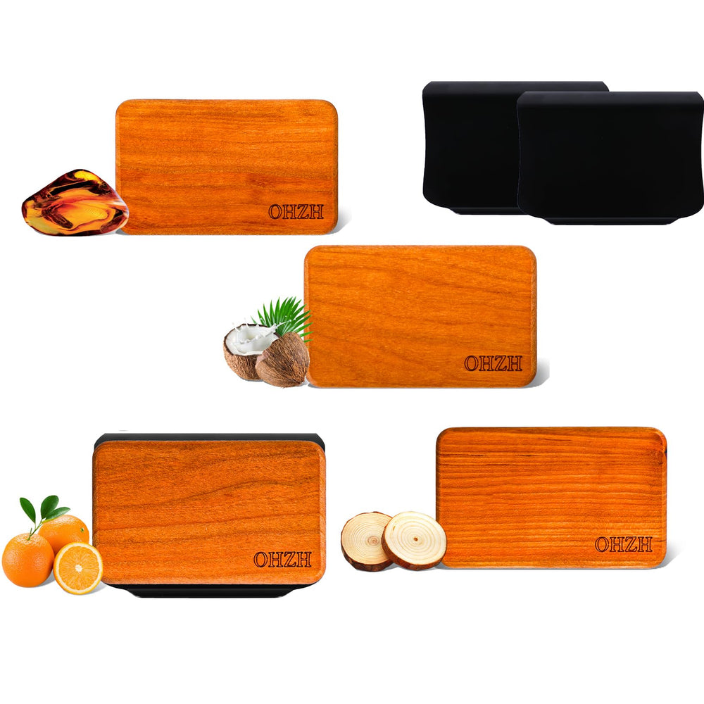 OHZH wood air freshener visor clip Grove scent for a fresh cabin