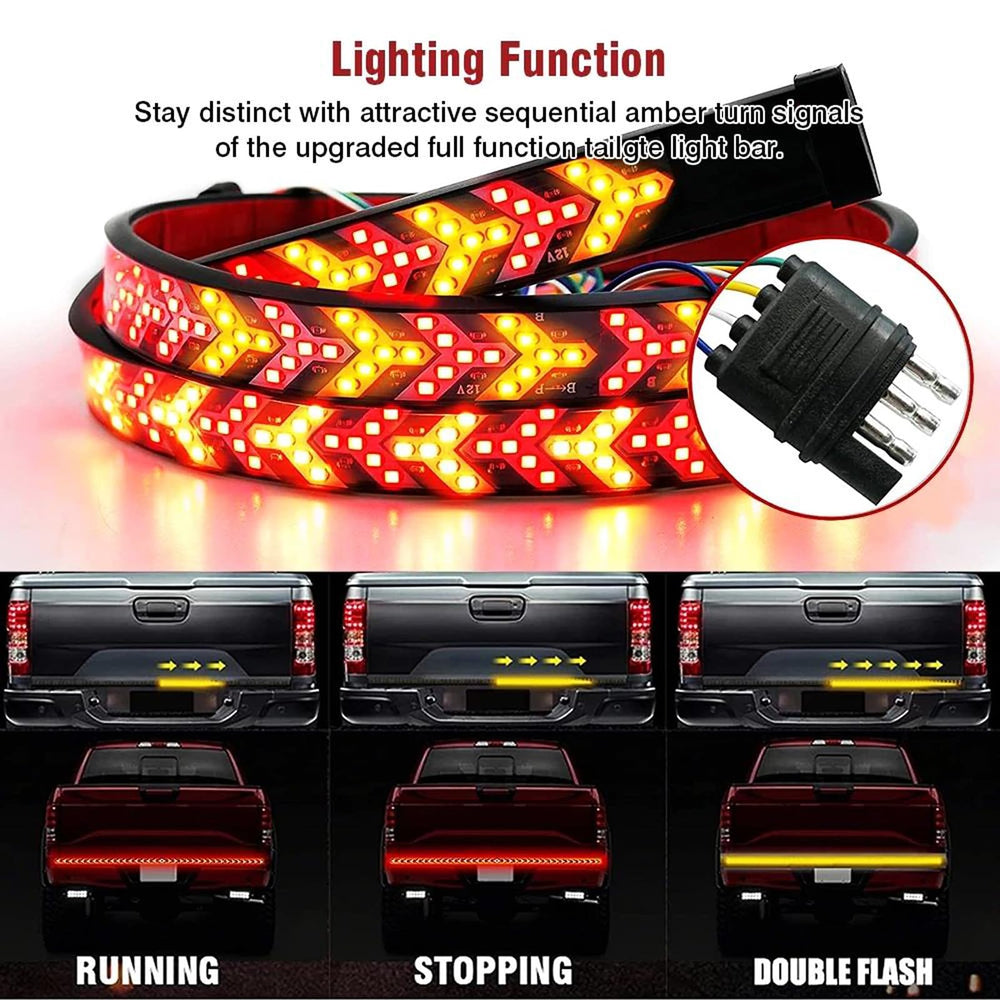 OJJ flexible IP67 tailgate light withstands rugged road conditions and weather.
