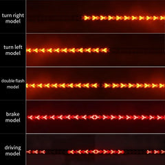 OJJ turn-signal strip provides clear sequential lighting for safer maneuvers.