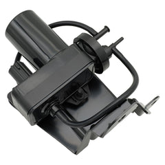 OKAY MOTOR 904-214 electric vacuum pump side view showing compact design for easy under-hood installation.