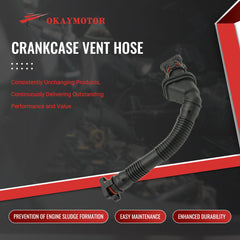 Okay Motor crankcase vent hose with part 11-15-7-553-949 ready for installation.