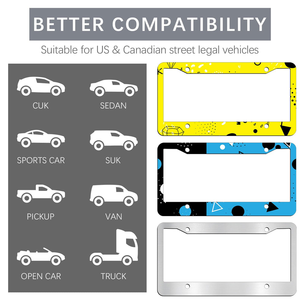 OKBA customization-ready frame designed for vivid printed designs on white coating.