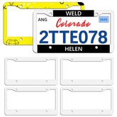 OKBA sublimation license plate frame blank ready for custom designs.