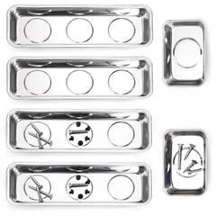 Okllen magnetic parts tray set on a workbench keeping tools neatly organized.