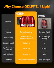 OKLPF easy install tail light for GMC Sierra 2007-2014 with direct fit