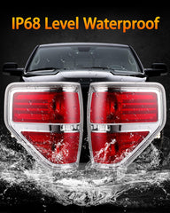 OKLPF chrome-red tail light finish adds premium look to F-150