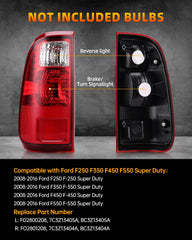 OKLPF rear brake tail light for Ford F-250 right side with durable housing.