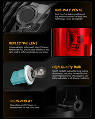 OKLPF rear taillight plug-and-play design saves installation time.