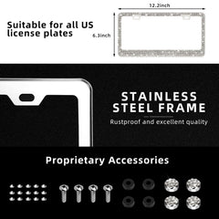 OKLPF license frame with screw cap and washer assembly keeps hardware secure and organized.