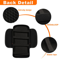 OKLSG anti-slip backing with elastic bands prevents movement during driving.