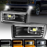 OKSIWA LED fog light assembly beam for Chevy Silverado improves nighttime visibility.
