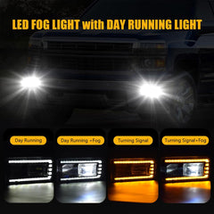 OKSIWA LED fog light with DRL enhances Suburban daytime visibility and signaling.