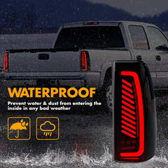 OKSIWA tail light with bold C-shaped LEDs for enhanced conspicuity and style