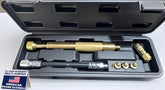 OKYOUK Zerk cleaning tool front view enabling efficient grease flushing on shafts