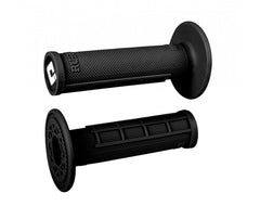 Old Dutch International ODI Motocross half waffle grips in black shown in a pack for durable race setup.