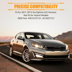 Oldani Ki-a Optima bulbs included headlight set for seamless replacement