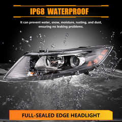 Oldani Ki-a Optima IP68 waterproof headlight for all-weather durability