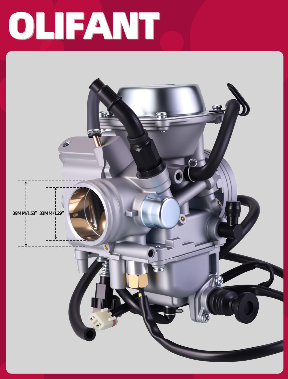 OLIFANT carburetor close-up internals for dependable replacement